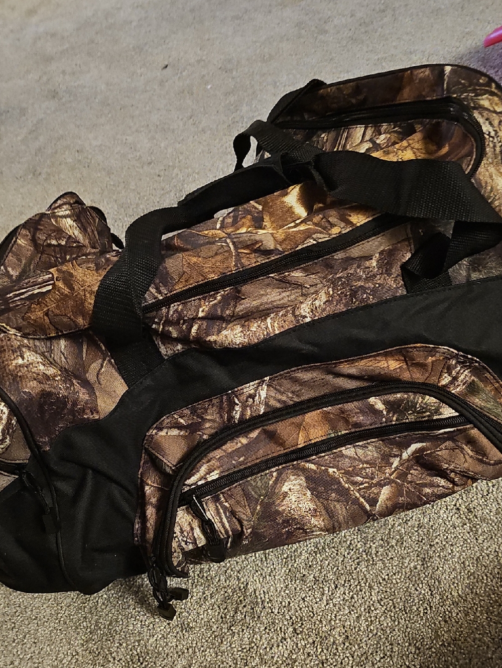 E4🔹️Men's Camouflage Travel Duffle Bag - Brown Camo